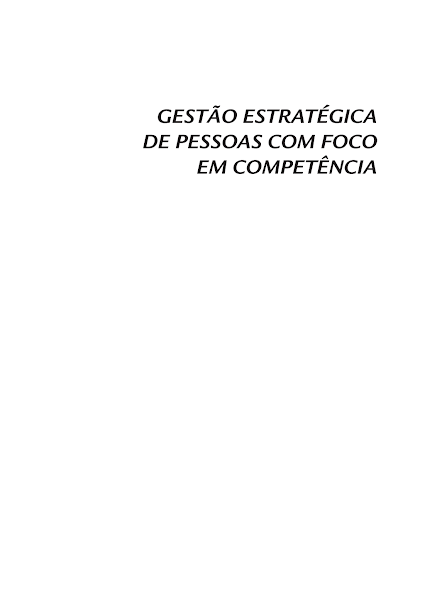 (Em Portuguese do Brasil) Bruno Henrique Rocha Fernandes - Gestão Estratégica de Pessoas com Foco em Competência-CAMPUS - GRUPO ELSEVIER