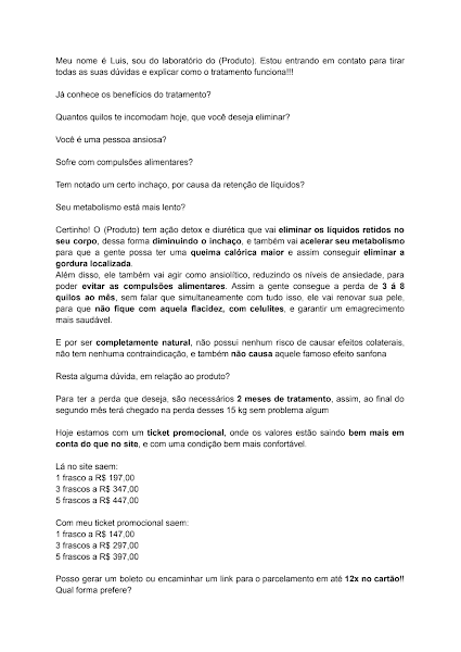 Conversão de boletos Emagrecimento
